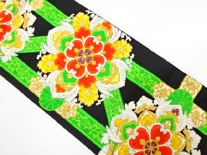 華紋織り出し　袋帯